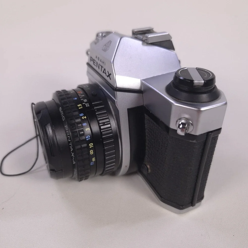Asahi PENTAX K1000 SLR 35mm Camera SMC PENTAX-A 1:2 50mm Untested As-Is - Picture 4 of 16